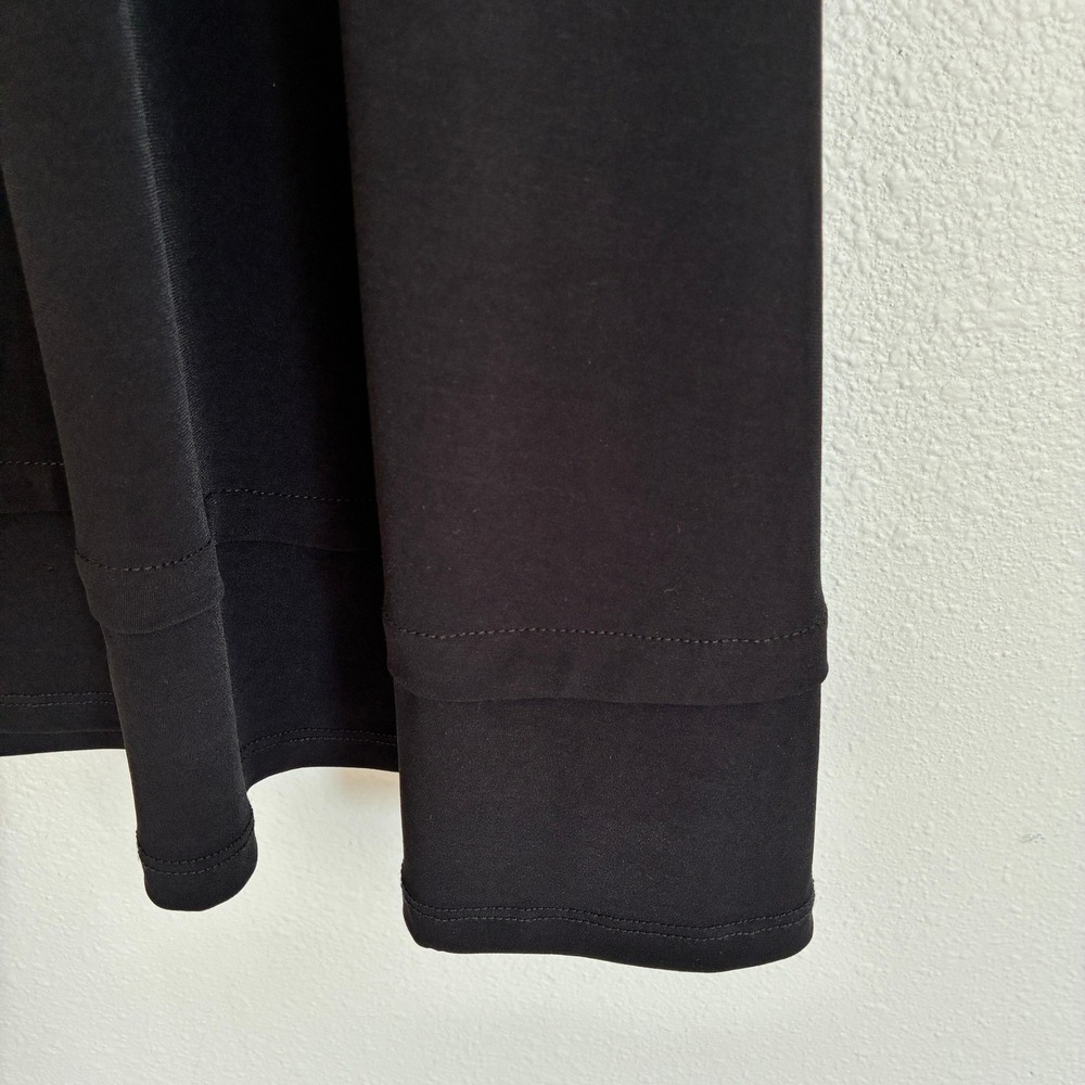 IC Collection Tunic Top Women XL Black 3/4 Sleeve Stretch Classic Minimalist - Picture 6 of 8